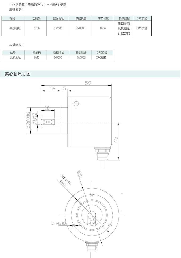 絕對(duì)式編碼器 ESP50-S系列 RS485